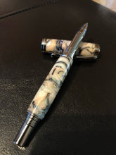 Load image into Gallery viewer, Rollerball pen - abalone acrylic - Chrome
